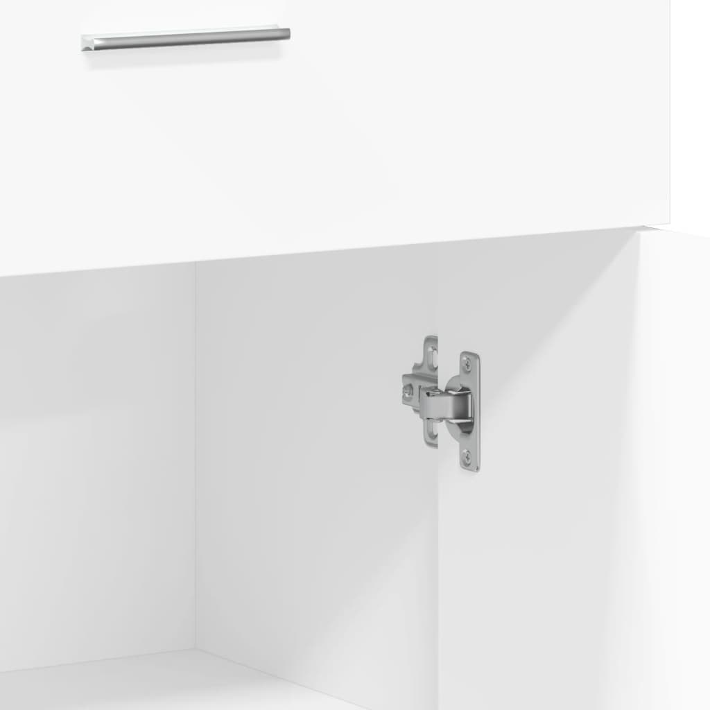 Credenza Bianca 60x30x84 cm in Legno Multistrato - homemem39