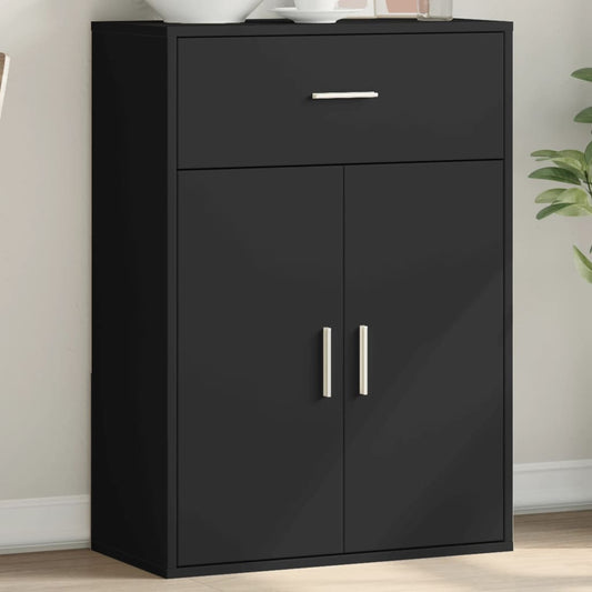 Credenza Nera 60x30x84 cm in Legno Multistrato - homemem39