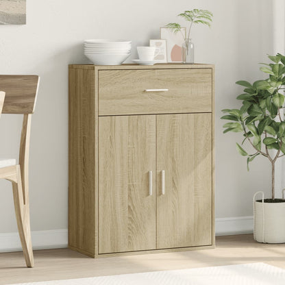 Credenza Rovere Sonoma 60x30x84 cm in Legno Multistrato - homemem39