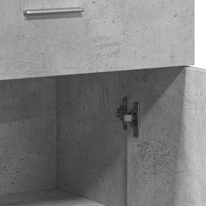 Credenza Grigio Cemento 60x30x84 cm in Legno Multistrato - homemem39