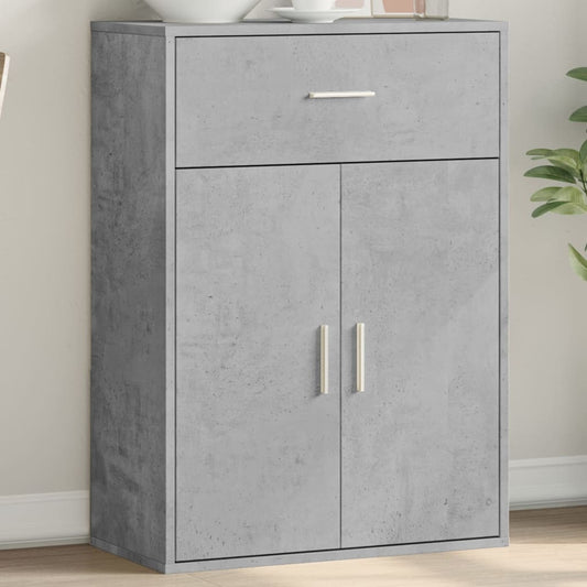 Credenza Grigio Cemento 60x30x84 cm in Legno Multistrato - homemem39