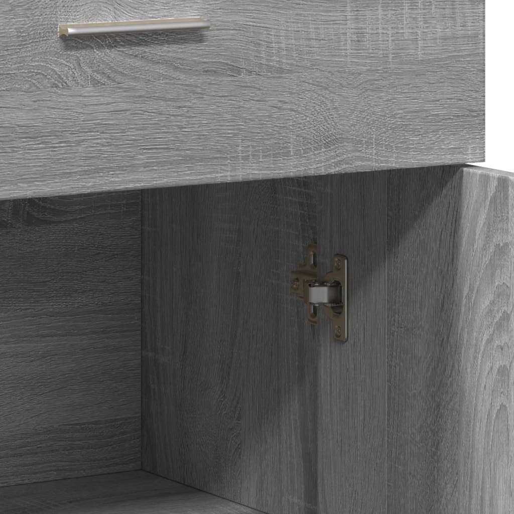 Credenza Grigio Sonoma 60x30x84 cm in Legno Multistrato - homemem39
