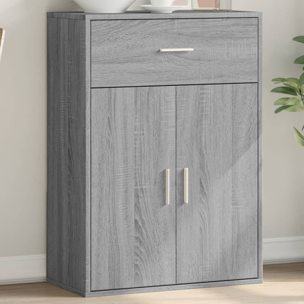 Credenza Grigio Sonoma 60x30x84 cm in Legno Multistrato - homemem39