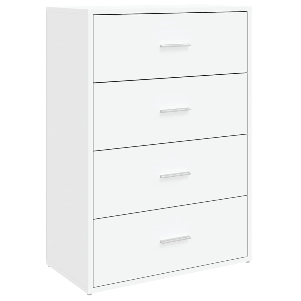 Credenza Bianca 60x31x84 cm in Legno Multistrato - homemem39