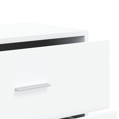 Credenza Bianca 60x31x84 cm in Legno Multistrato - homemem39