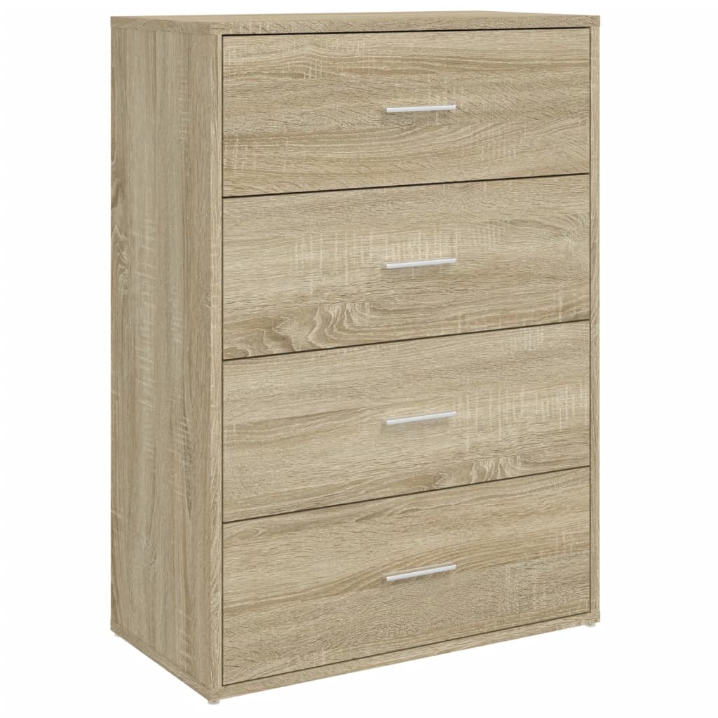 Credenza Rovere Sonoma 60x31x84 cm in Legno Multistrato - homemem39