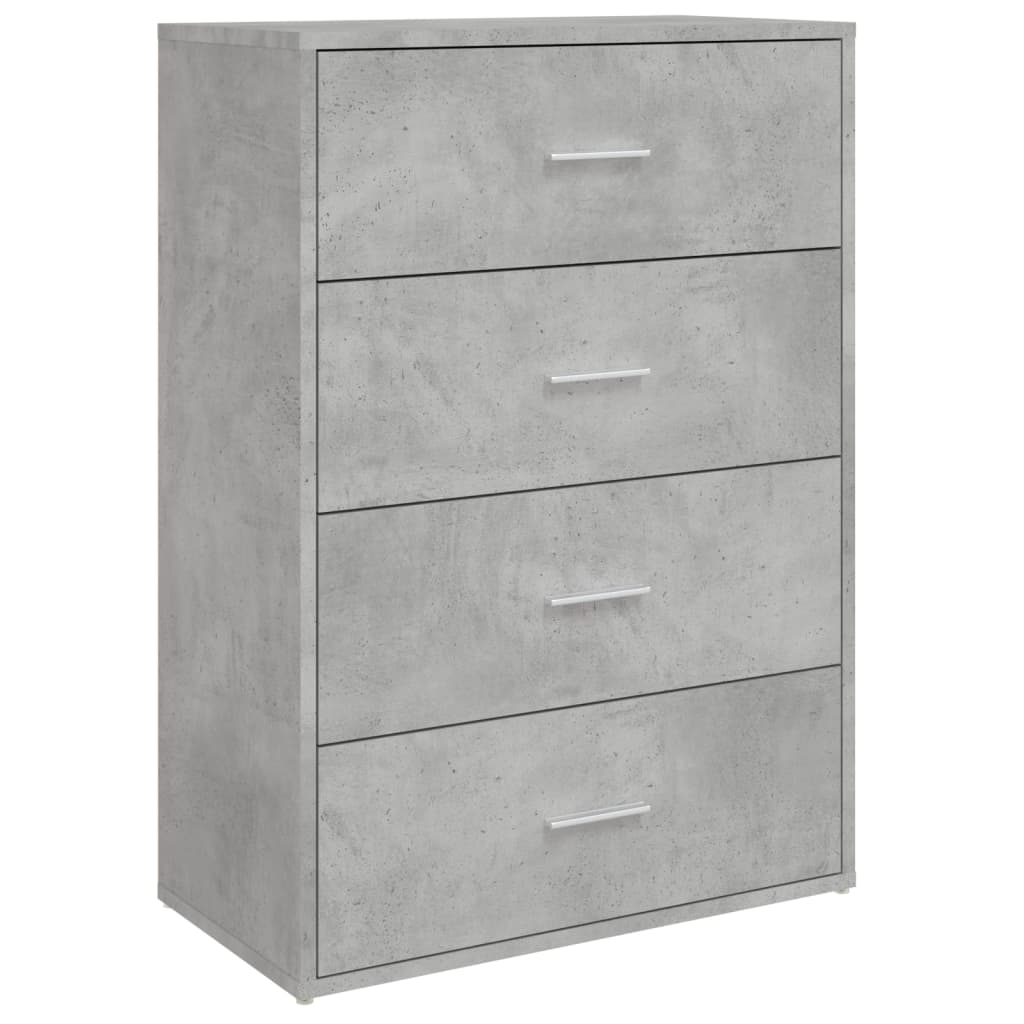 Credenza Grigio Cemento 60x31x84 cm in Legno Multistrato - homemem39