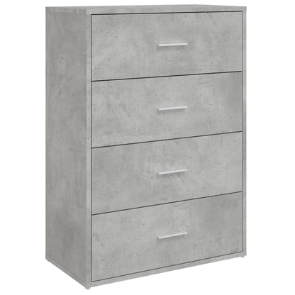 Credenza Grigio Cemento 60x31x84 cm in Legno Multistrato - homemem39
