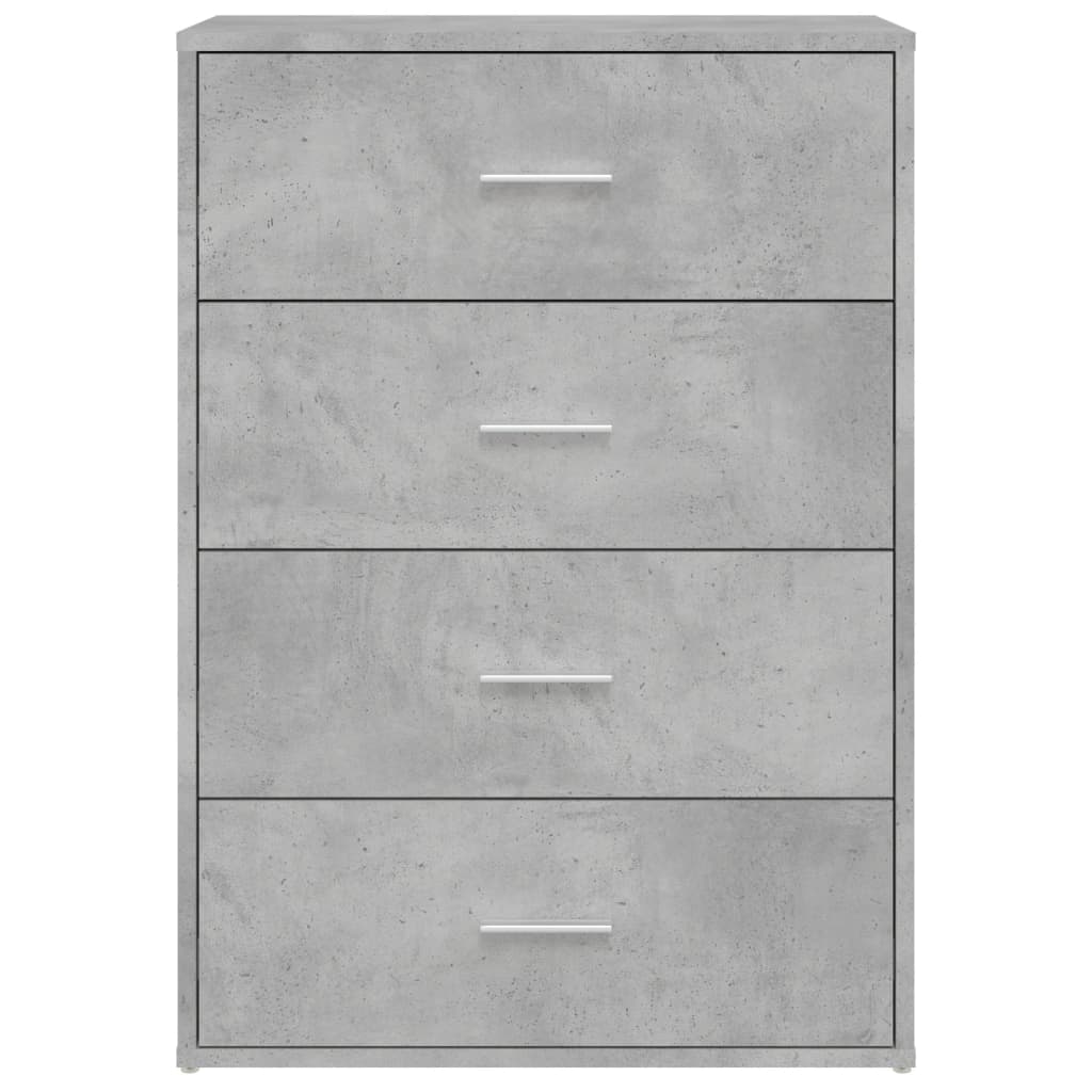 Credenza Grigio Cemento 60x31x84 cm in Legno Multistrato - homemem39