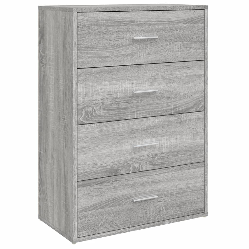 Credenza Grigio Sonoma 60x31x84 cm in Legno Multistrato - homemem39