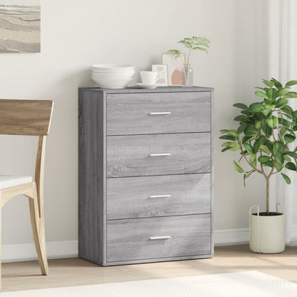 Credenza Grigio Sonoma 60x31x84 cm in Legno Multistrato - homemem39