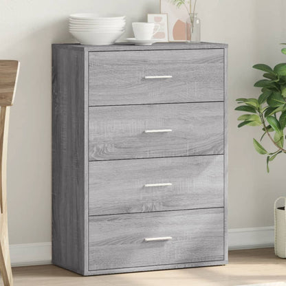 Credenza Grigio Sonoma 60x31x84 cm in Legno Multistrato - homemem39