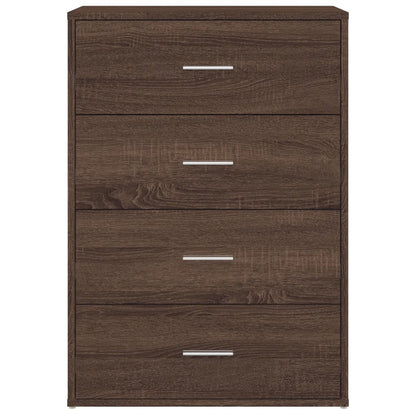 Credenza Rovere Marrone 60x31x84 cm in Legno Multistrato - homemem39