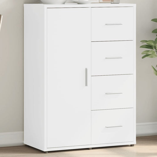 Credenza Bianca 60x31x84 cm in Legno Multistrato - homemem39