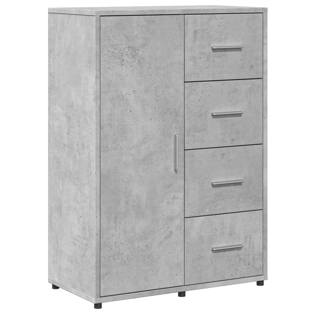 Credenza Grigio Cemento 60x31x84 cm in Legno Multistrato - homemem39