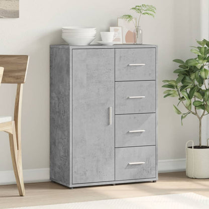 Credenza Grigio Cemento 60x31x84 cm in Legno Multistrato - homemem39