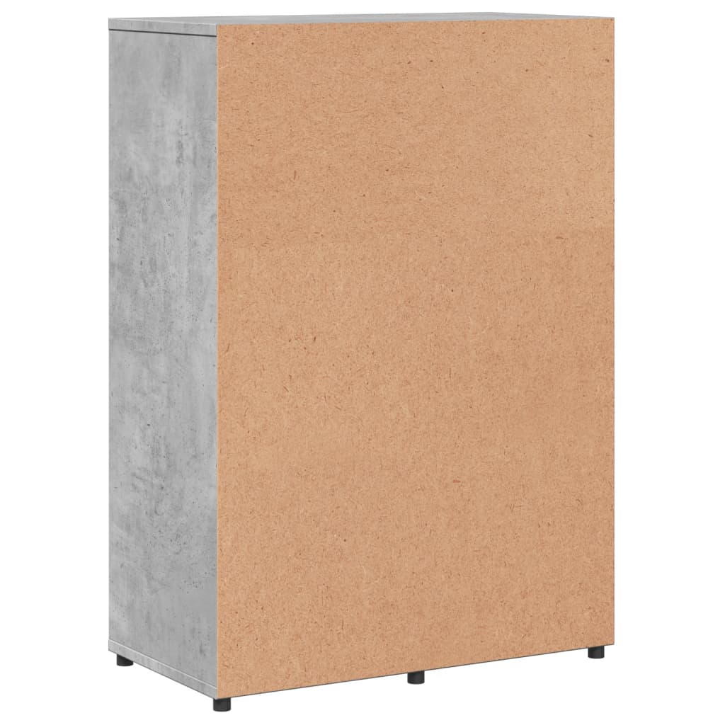 Credenza Grigio Cemento 60x31x84 cm in Legno Multistrato - homemem39