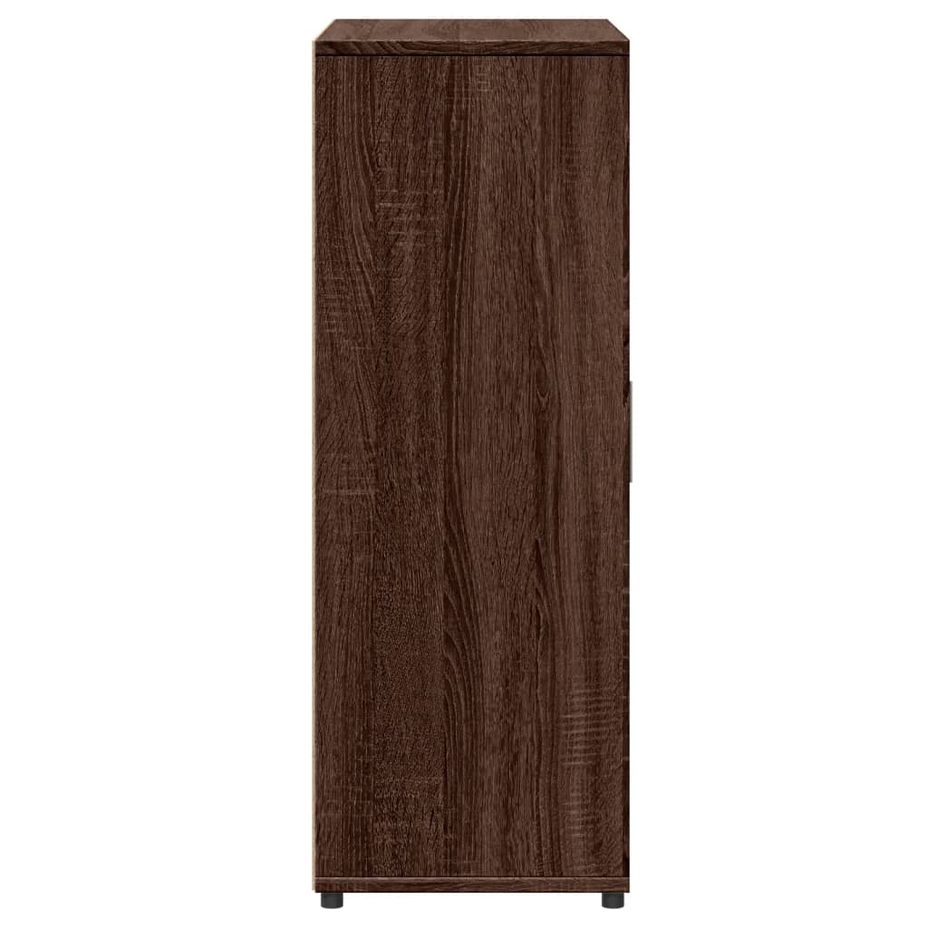 Credenza Rovere Marrone 60x31x84 cm in Legno Multistrato - homemem39