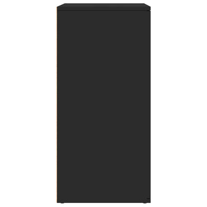 Credenza Nera 79x38x80 cm in Legno Multistrato - homemem39