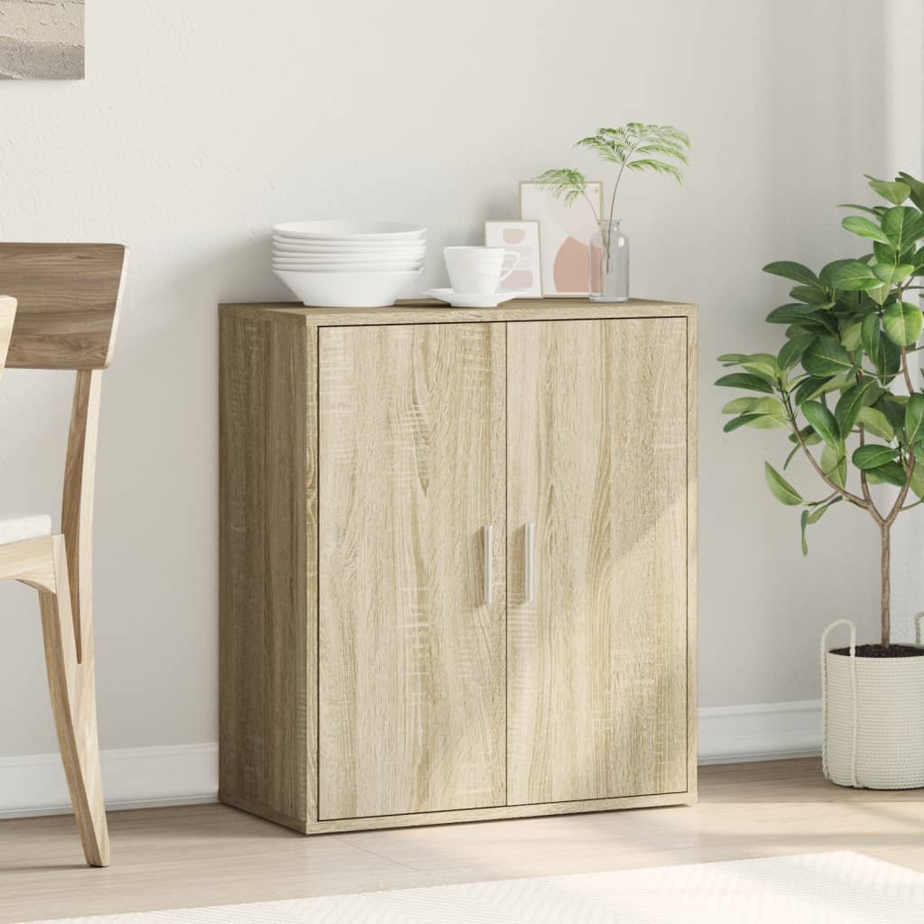 Credenza Rovere Sonoma 79x38x80 cm in Legno Multistrato - homemem39