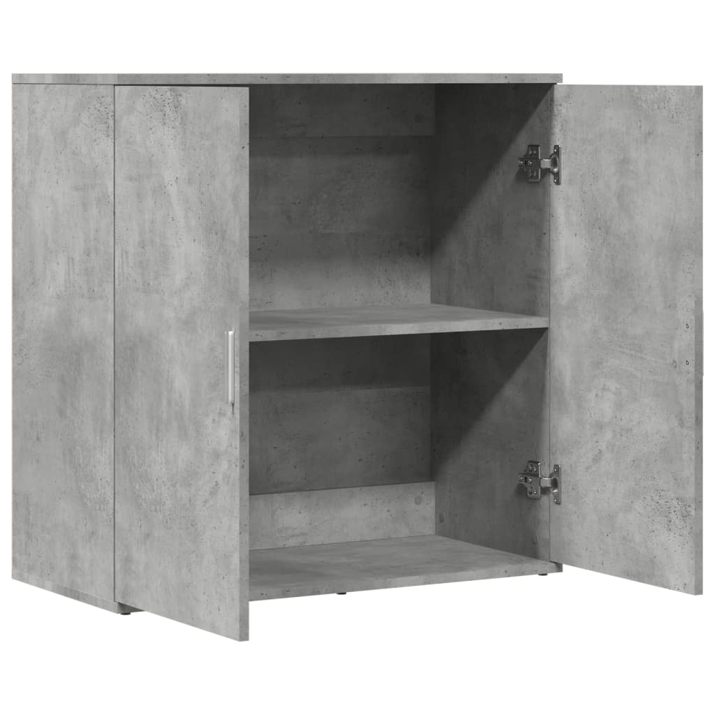 Credenza Grigio Cemento 79x38x80 cm in Legno Multistrato - homemem39