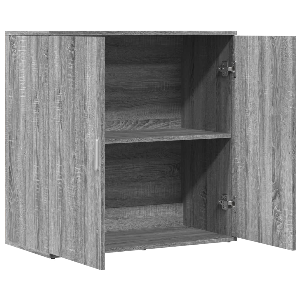 Credenza Grigio Sonoma 79x38x80 cm in Legno Multistrato - homemem39