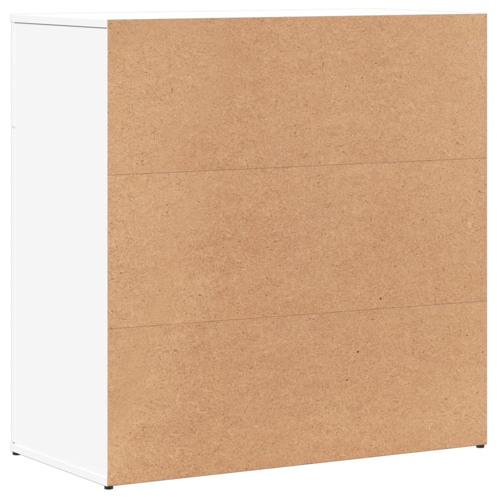 Credenza Bianca 79x38x80 cm in Legno Multistrato - homemem39