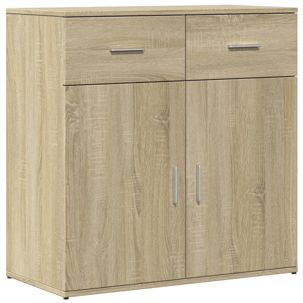 Credenza Rovere Sonoma 79x38x80 cm in Legno Multistrato - homemem39