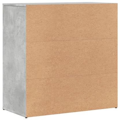 Credenza Grigio Cemento 79x38x80 cm in Legno Multistrato - homemem39