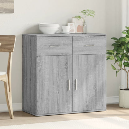 Credenza Grigio Sonoma 79x38x80 cm in Legno Multistrato - homemem39