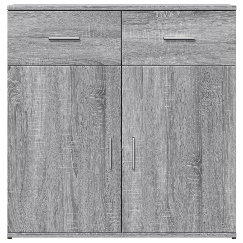 Credenza Grigio Sonoma 79x38x80 cm in Legno Multistrato - homemem39