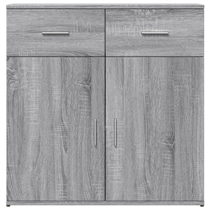 Credenza Grigio Sonoma 79x38x80 cm in Legno Multistrato - homemem39