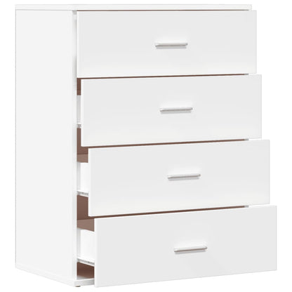 Credenza Bianca 60x39x80 cm in Legno Multistrato - homemem39