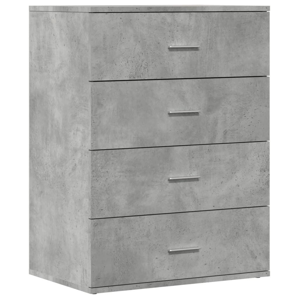 Credenza Grigio Cemento 60x39x80 cm in Legno Multistrato - homemem39