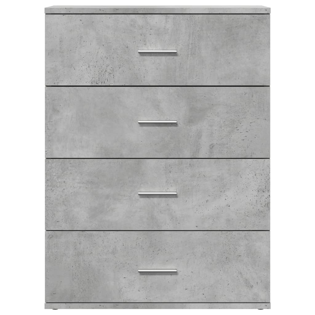 Credenza Grigio Cemento 60x39x80 cm in Legno Multistrato - homemem39
