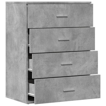 Credenza Grigio Cemento 60x39x80 cm in Legno Multistrato - homemem39