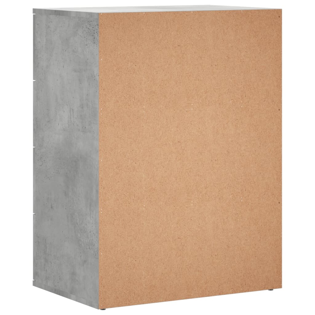 Credenza Grigio Cemento 60x39x80 cm in Legno Multistrato - homemem39