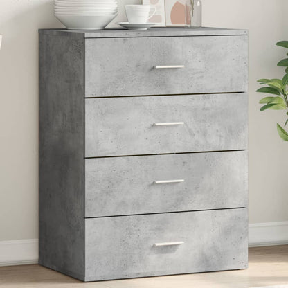 Credenza Grigio Cemento 60x39x80 cm in Legno Multistrato - homemem39