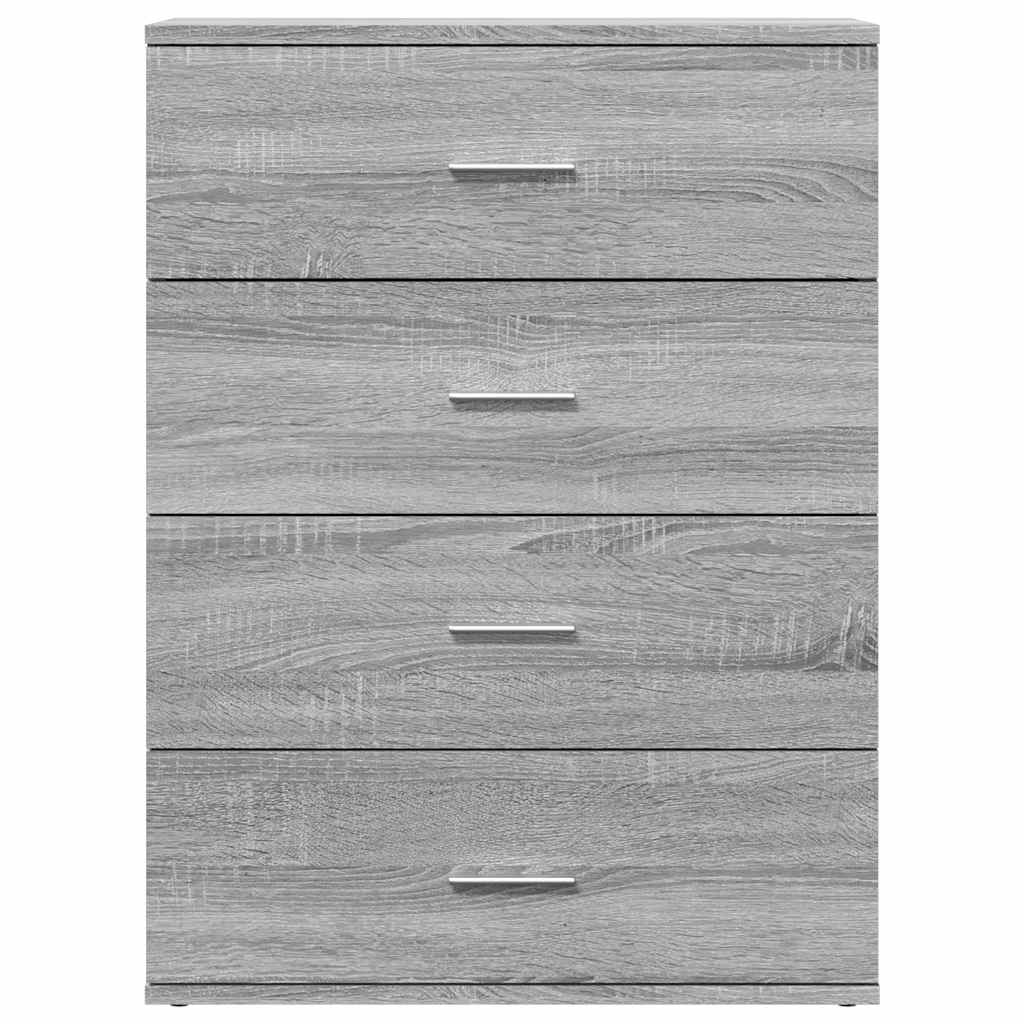 Credenza Grigio Sonoma 60x39x80 cm in Legno Multistrato - homemem39
