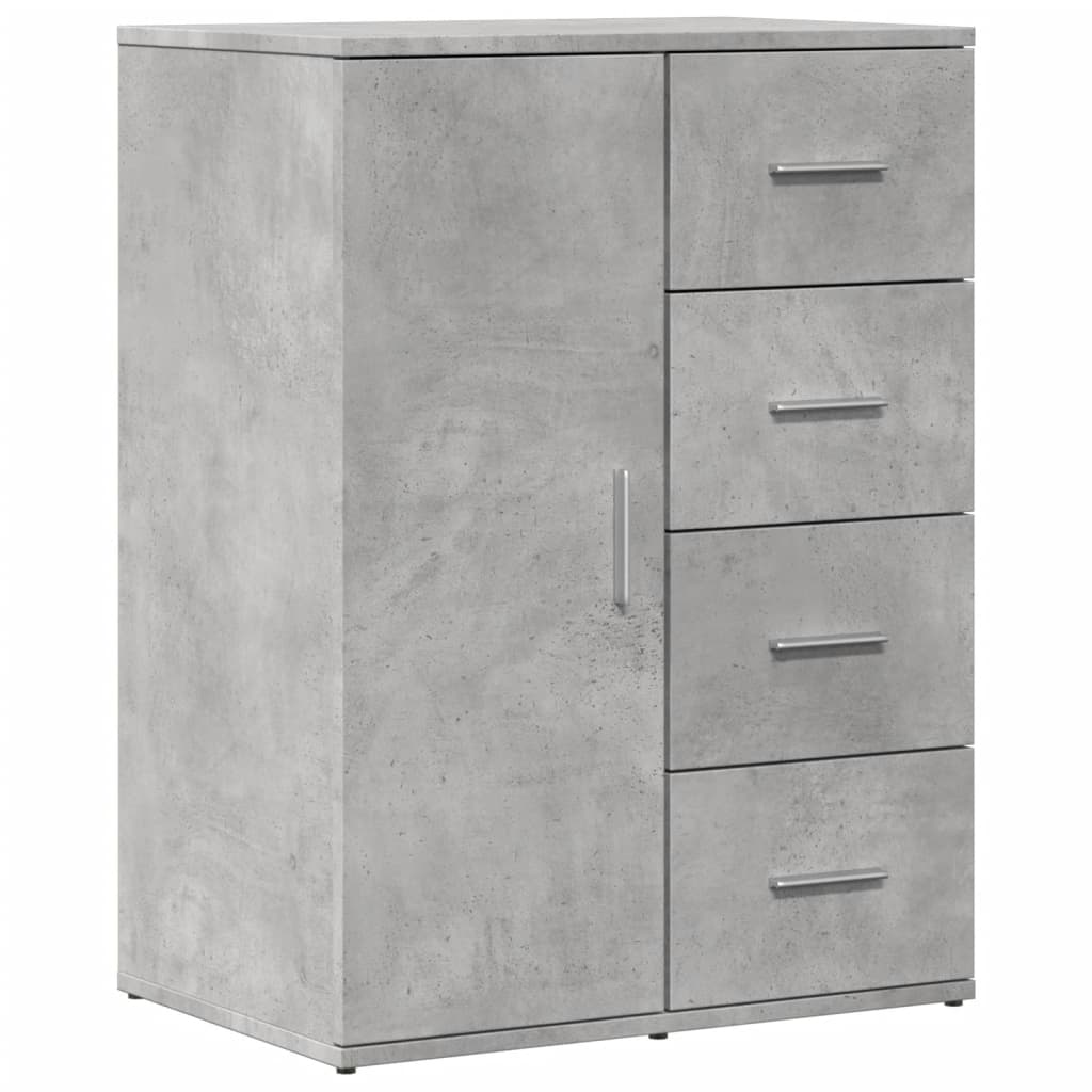 Credenza Grigio Cemento 59x39x80 cm in Legno Multistrato - homemem39