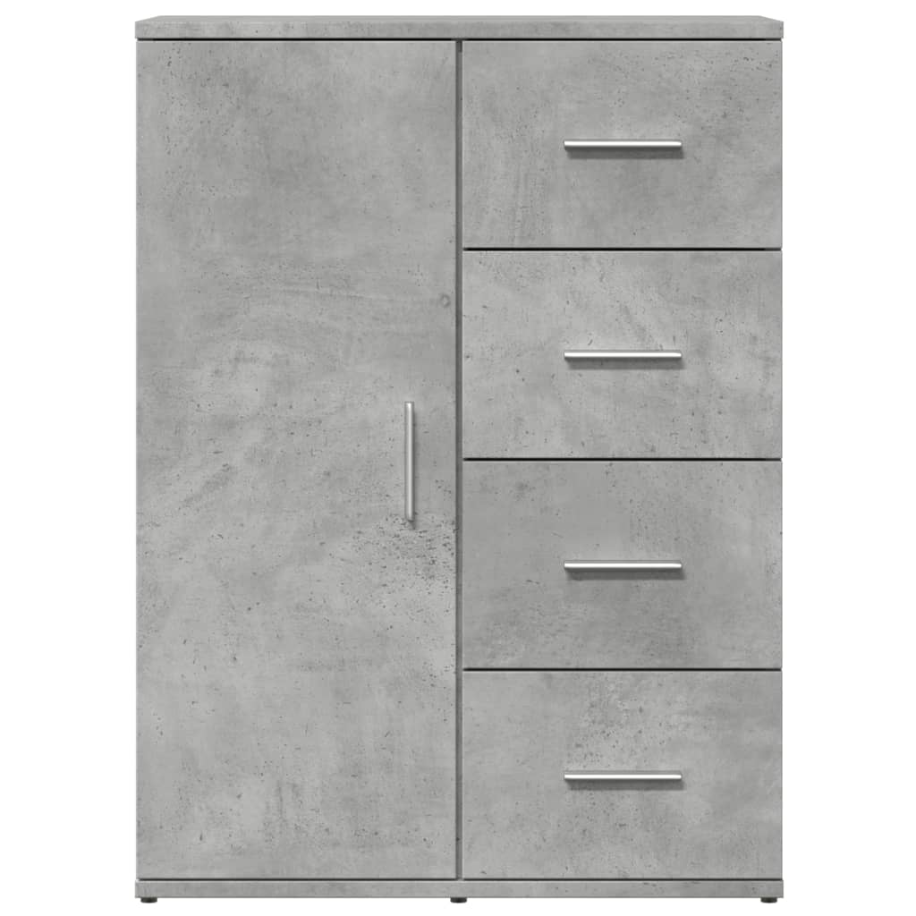 Credenza Grigio Cemento 59x39x80 cm in Legno Multistrato - homemem39
