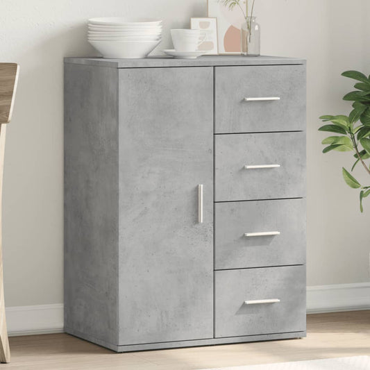 Credenza Grigio Cemento 59x39x80 cm in Legno Multistrato - homemem39
