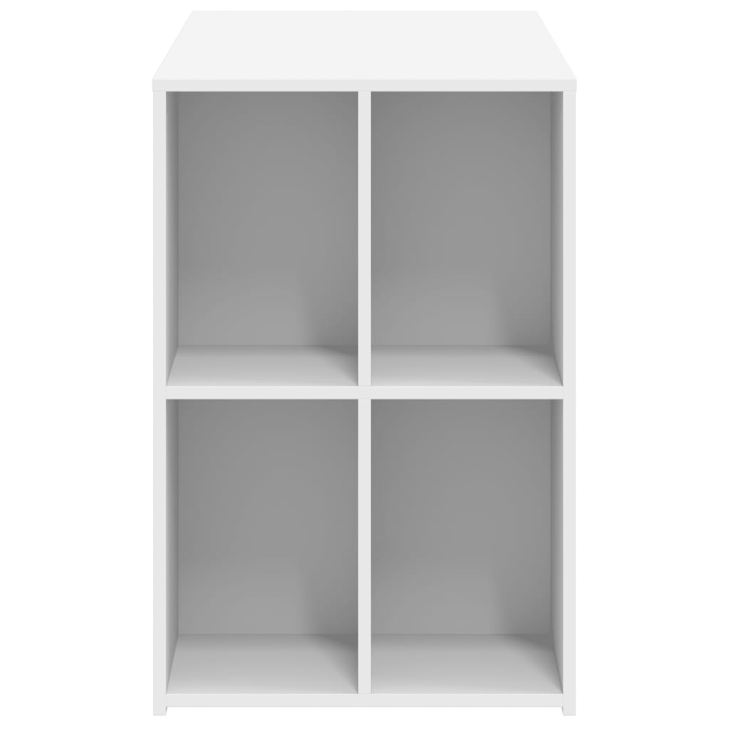 Scrivania Bianca 102x50x75 cm in Legno Multistrato - homemem39
