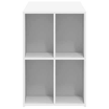 Scrivania Bianca 102x50x75 cm in Legno Multistrato - homemem39