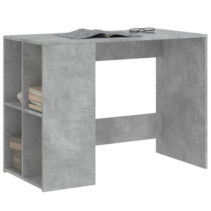 Scrivania Grigio Cemento 102x50x75 cm in Legno Multistrato - homemem39