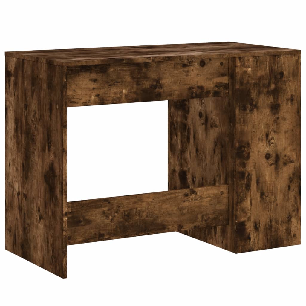 Scrivania Rovere Fumo 102x50x75 cm in Legno Multistrato - homemem39