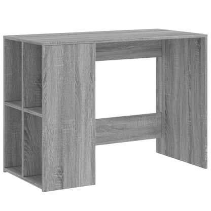 Scrivania Grigio Sonoma 102x50x75 cm in Legno Multistrato - homemem39