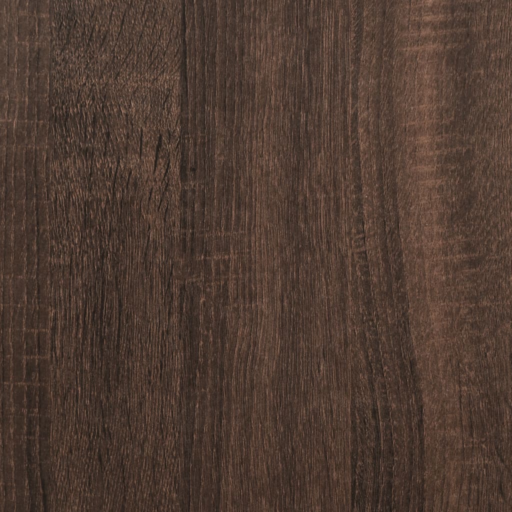 Scrivania Rovere Marrone 102x50x75 cm in Legno Multistrato - homemem39