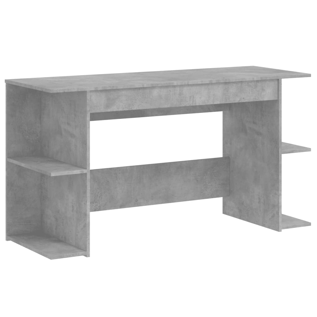 Scrivania Grigio Cemento 140x50x75 cm in Legno Multistrato - homemem39