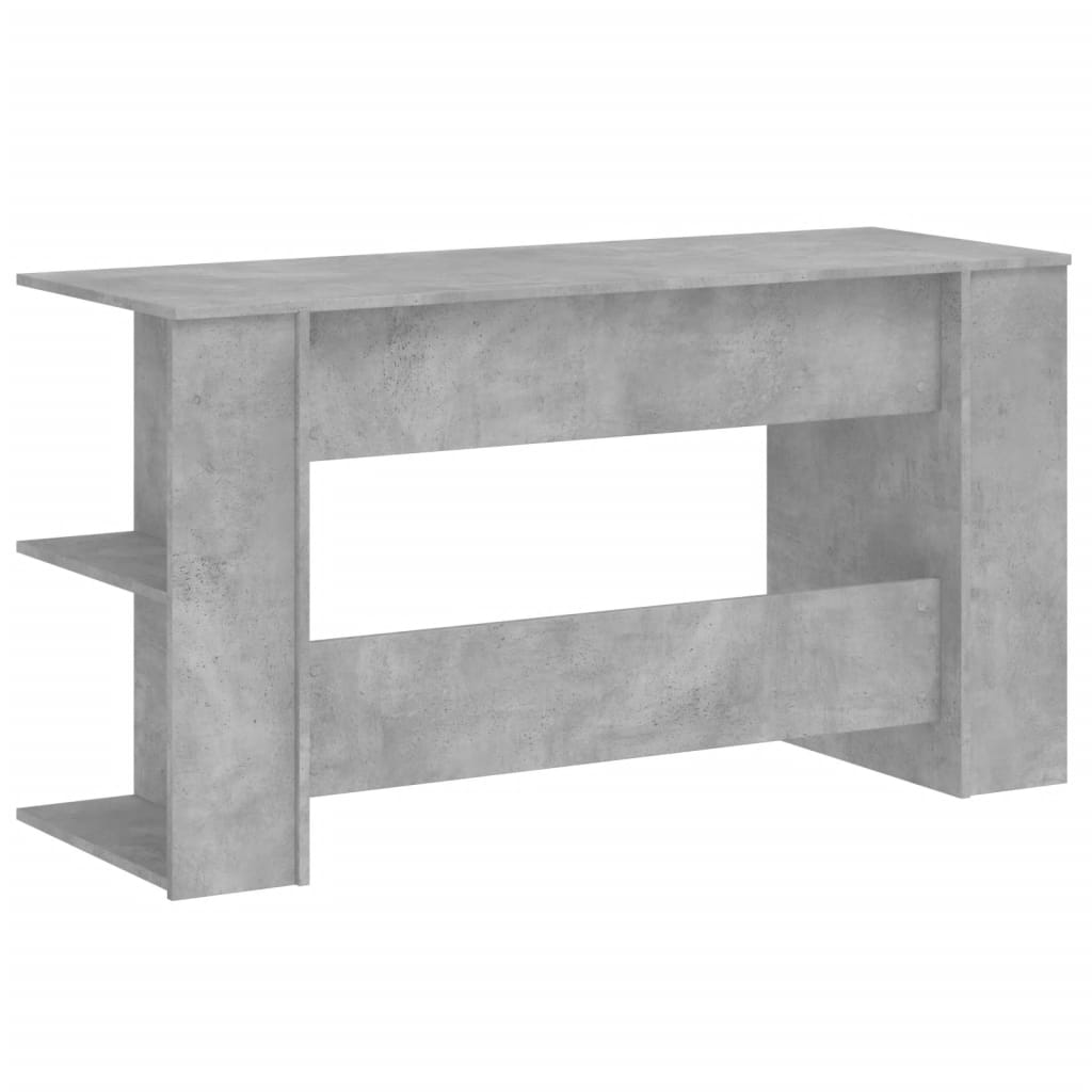 Scrivania Grigio Cemento 140x50x75 cm in Legno Multistrato - homemem39